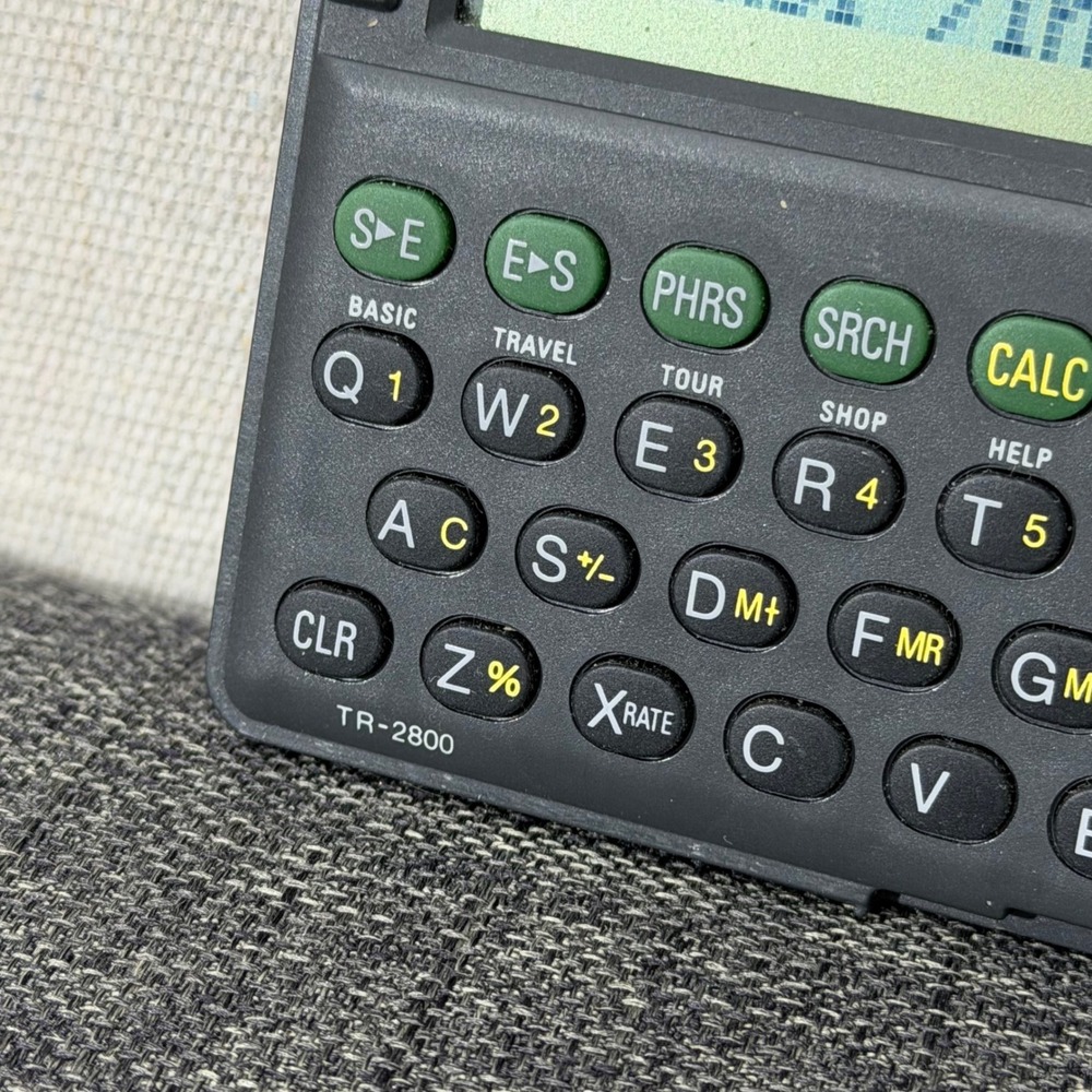 Seiko SII Berlitz Spanish English Translator TR-2800 Gray Handheld Travel Device - Picture 8 of 8